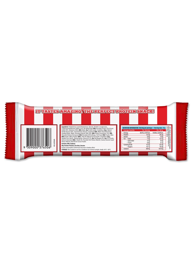 Adonis Gear بار كعكة البروتين chunk - حلوى الشوكولاتة 55 جرام - Image 4