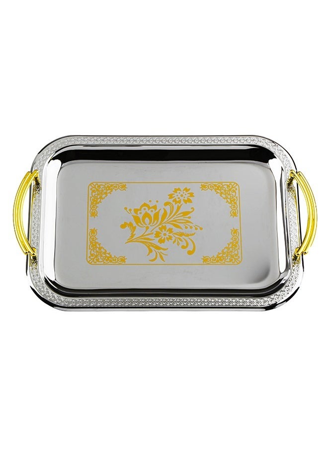 BASURRAH 3 Pieces Steel Serving Tray Set  - Image 2
