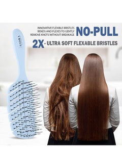 Fiora Naturals Detangler Brush by Fiora Naturals - 100% Bio-Friendly Detangling brush w/Ultra-Soft Bristles - Glide Through Tangles with Ease - For Curly, Straight, Black Natural, Women, Men, Kids - Dry and Wet Hair  - Image 4