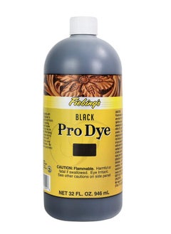 Fiebing's Pro Dye Black 32Oz Professional Oil Dye For Leather  - Image 1