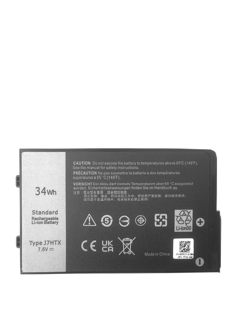 Terabyte J7HTX 02JT7D 7XNTR FH8RW Laptop Battery Replacement for Dell Latitude 7202 7212 7220 Rugged Extreme Tablet Series (7.4V 26Wh) - Image 1