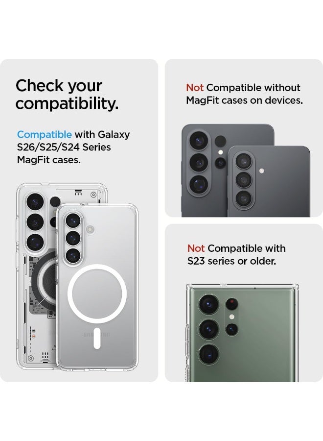 Spigen Nano Pop (MagFit) for Samsung Galaxy S26 / S25 series MagSafe Wallet Card Holder [3 Cards] with Magnetic Case only and MagSafe compatible with iPhone 16/15/14/13/12 Models - Blueberry Navy - Image 2