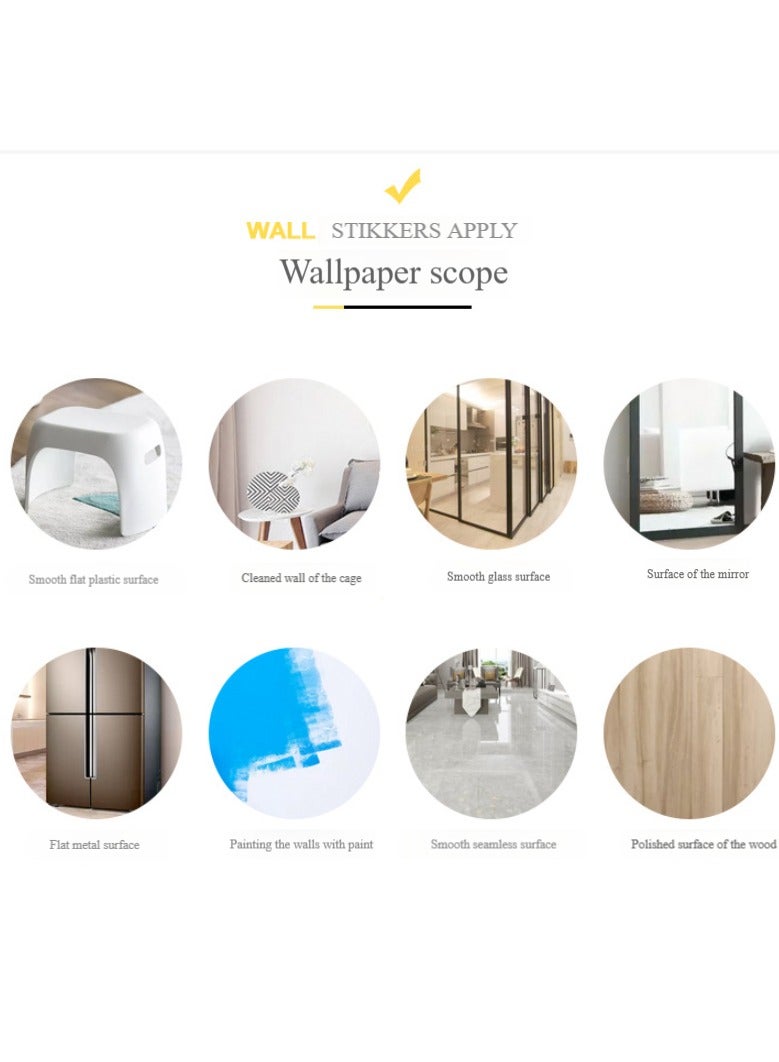 Anna 45cm x 10m Self-Adhesive Waterproof PVC Wall Decor Sticker - Image 3