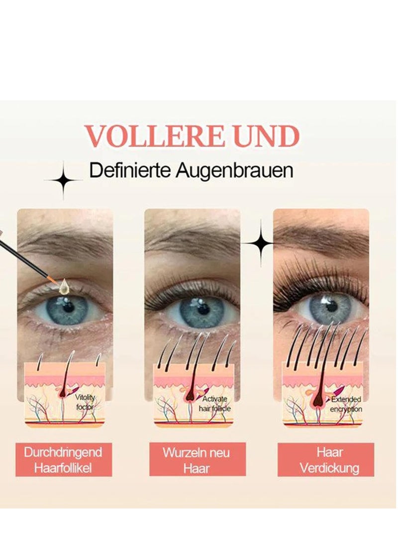 EELHOE Advanced Eyelash Serum, 3ml Lash Growth Serum for Fuller, Thicker & Stronger Lashes and Eyebrows, Irritation-Free Formula, Lash Boost for Longer Lashes (1pc) - Image 3