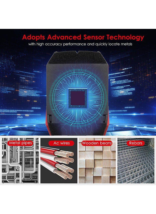 UNI-T - Stud Finder Wall Scanner Stud Detector Digital Wall Detector Metal Detector AC Wire Detector 2-inch LCD Digital Wood Center Finding Metal Studs and AC Cable Live Wire Scanner Warning Detection - Image 1