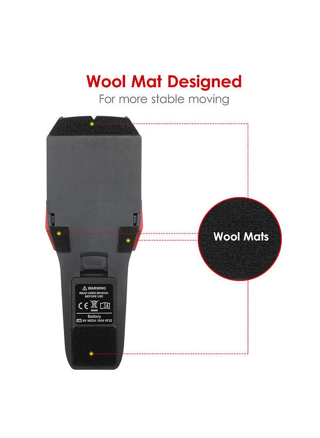 UNI-T - Stud Finder Wall Scanner Stud Detector Digital Wall Detector Metal Detector AC Wire Detector 2-inch LCD Digital Wood Center Finding Metal Studs and AC Cable Live Wire Scanner Warning Detection - Image 1