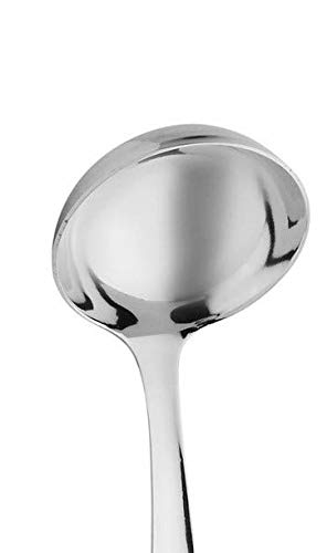 Parage Premium Stainless Steel Kitchen Tool Set for Cooking, Set of 5, Silver (Contains: 1 Ladle, 1 Skimmer,1 Turner, 1 Spatula, 1 Slotted Turner) (Design 2) - Image 5