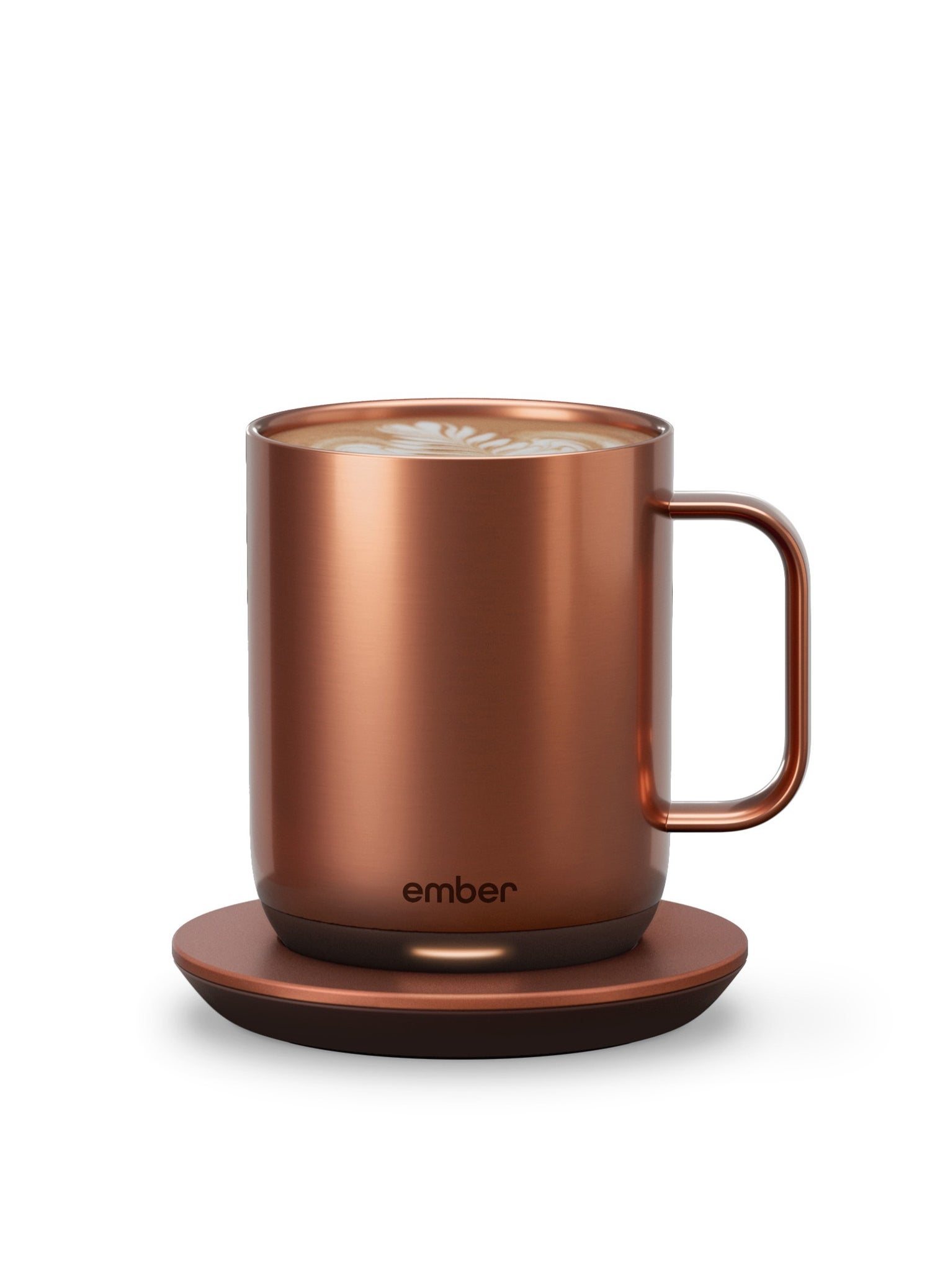 Ember Mug 2 10OZ / 295ML | Temperature Control Mug, Vacuum Insulated Stainless Steel Smart Cup for Coffee, Tea, Water, 90Min Battery Life, iOS/Android - Metallic Copper 