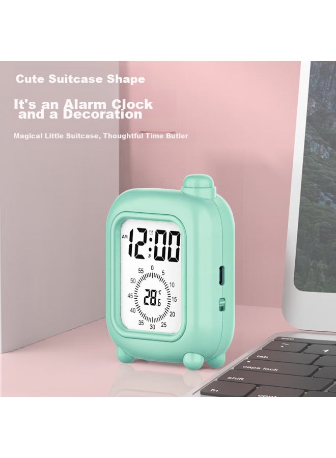 Polaris Polaris Alarm Clock, Simple And Stylish, With Night Light, Specially Designed For Students, Creative Bedside Alarm Clock, B2188 Green - Image 2