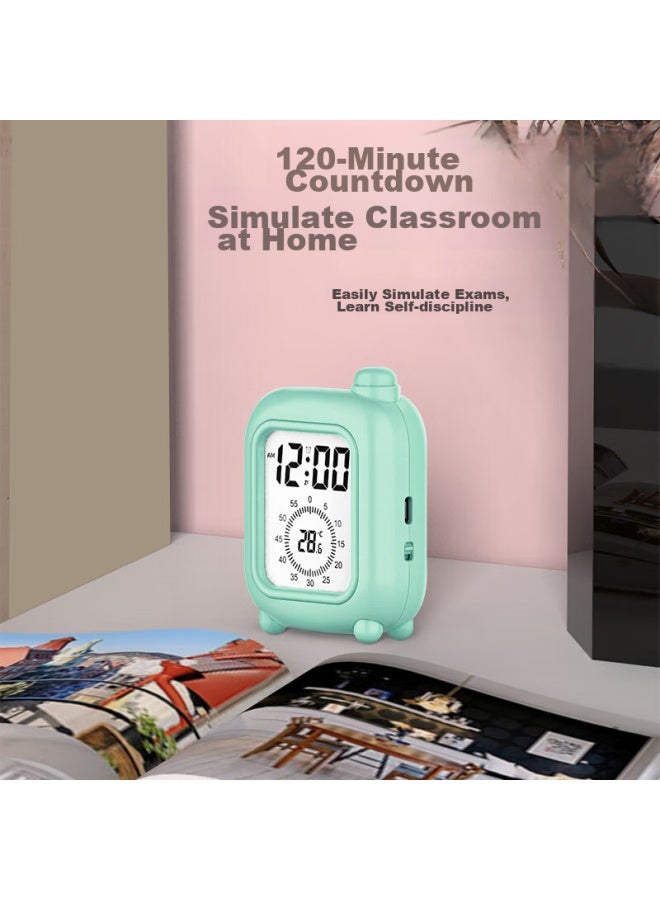 Polaris Polaris Alarm Clock, Simple And Stylish, With Night Light, Specially Designed For Students, Creative Bedside Alarm Clock, B2188 Green - Image 5