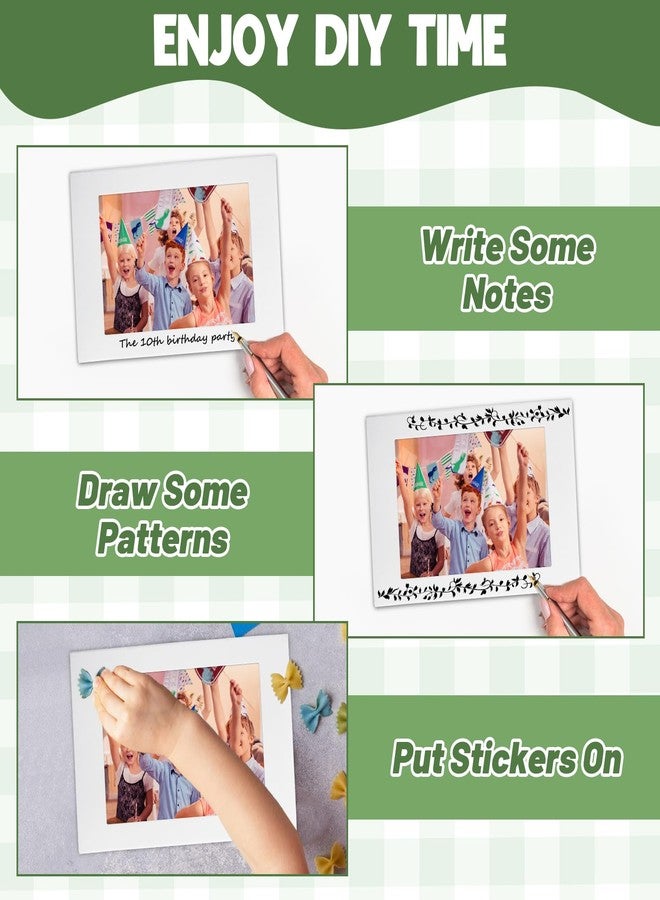 LOPYXBR 100 PCS 4x6 Paper Picture Frames with Easel White Cardboard Picture Frames 4x6 Paper Photo Frames with Easel White Standing Papers Frames 4x6IN for DIY Projects, Crafts, Graduation - Image 3