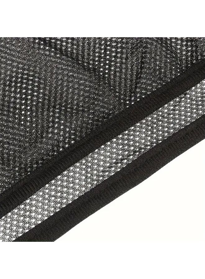 RV Truck Rear Door Screen 82.68x59.06 Inch Anti Mosquito Fly Net Sunshade Mesh Durable Polyester Fits Most Models Black - Image 5
