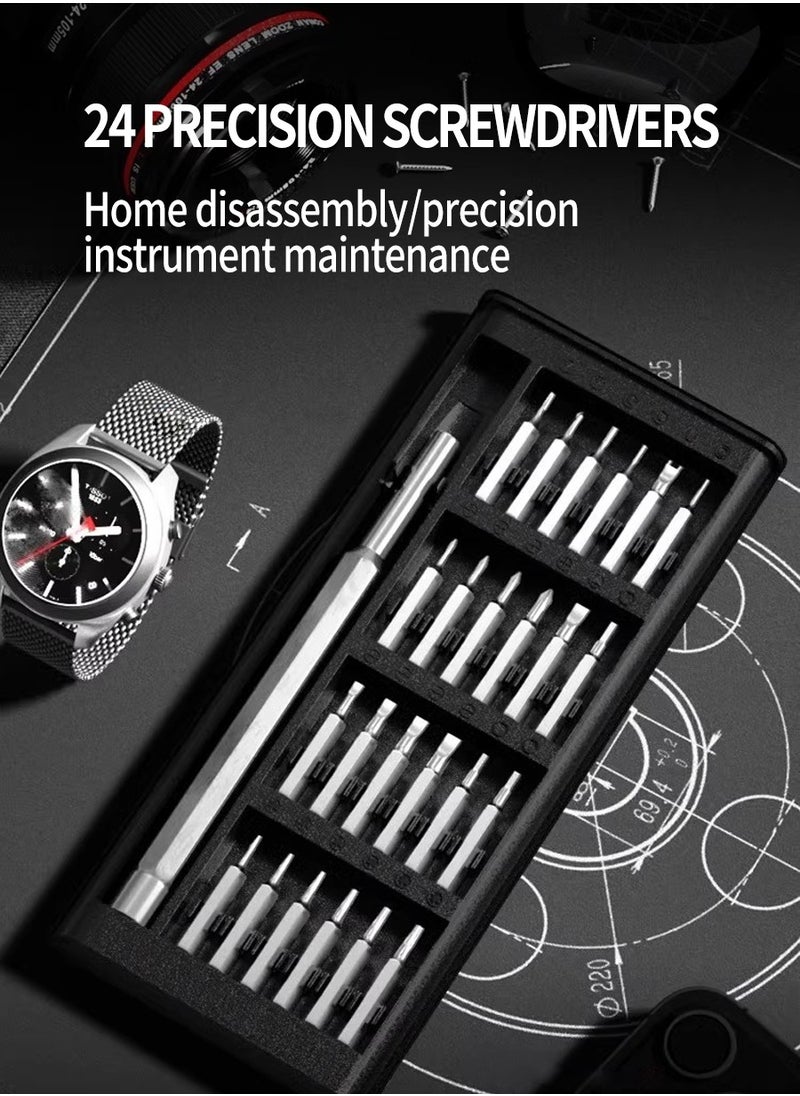 Generic 25-in-1 Precision Screwdriver Set - Mini Magnetic Screwdriver Tool Kit, Perfect for Mobile Phones, Laptops, Watches Repair  - Image 2