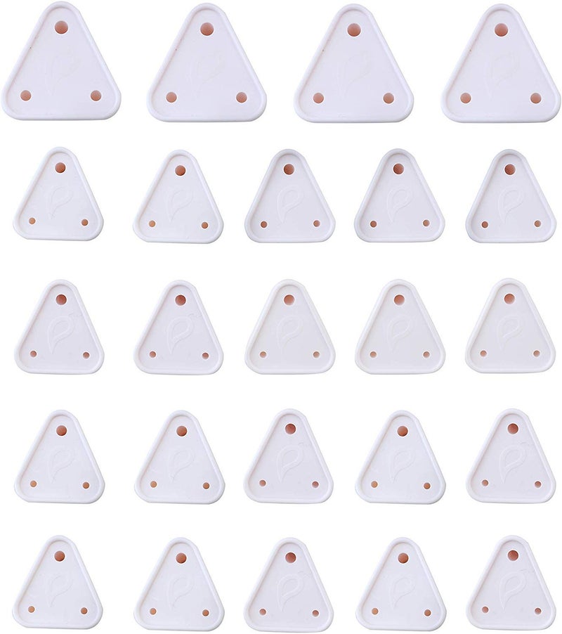 PROTOWARE 24 Piece Baby Safety Child Proofing Electric Socket Plug Guards Switch Board Cover with Removal Pin (White) - Image 1