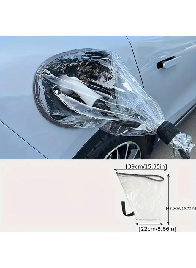 Electric Vehicle Car Charging Port Cover Transparent Pvc Plug In Rain Cover Durable Protective Case With Star Design Fits All Models Easy Installation Stylish Auto Accessory - Image 2
