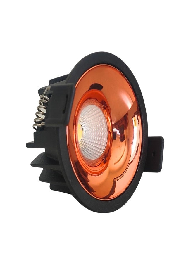 D'Mak12W Black Body LED COB Spot Light with Rose Gold Reflector (White, 1) - Image 1