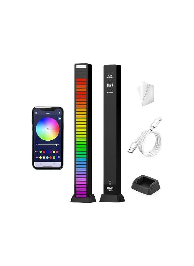 The Bros Smart LED Light Bars, RGB Music Pickup Rhythm Light, Sound Control Atmosphere Light with App, LED Ambient Lights for Car, Gaming, Laptop, PC, TV, Party, Room Decoration  - Image 2