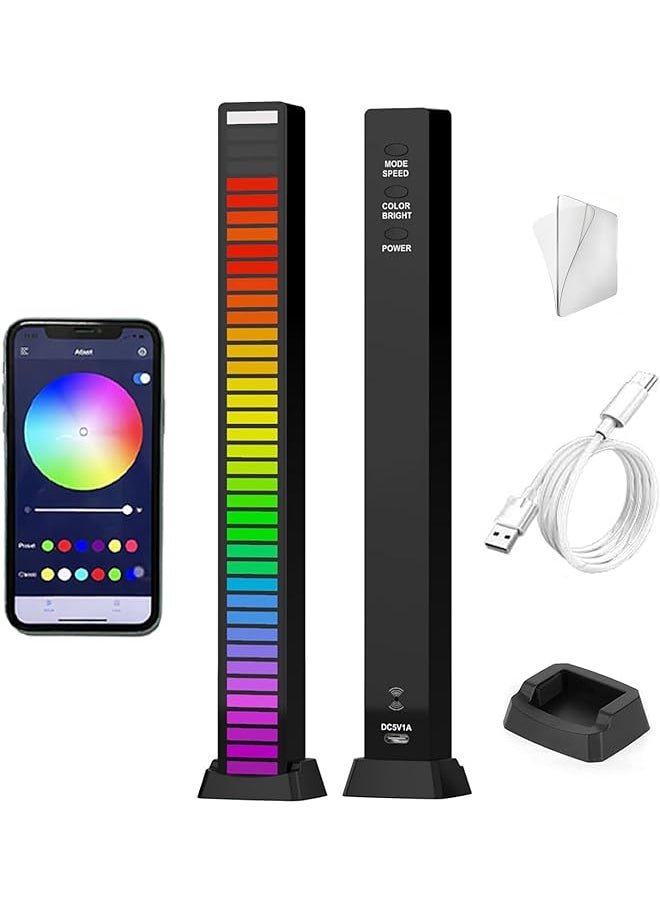 The Bros Smart LED Light Bars, RGB Music Pickup Rhythm Light, Sound Control Atmosphere Light with App, LED Ambient Lights for Car, Gaming, Laptop, PC, TV, Party, Room Decoration  - Image 1