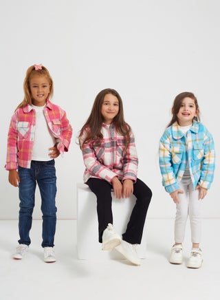 Girls Wool Jacket-Red