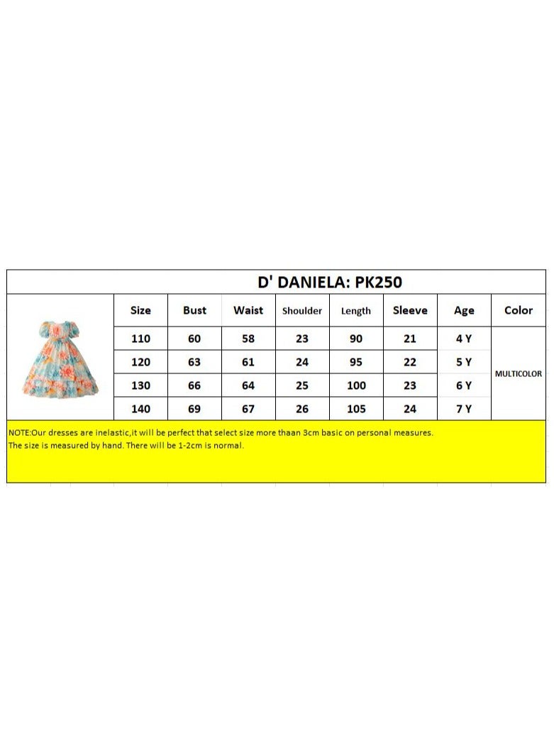 D'Daniela D' Daniela - Flowered Grace Abaya Dress - Multicolor - Image 4