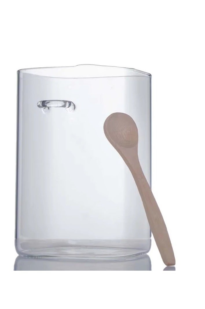 Clear Glass Storage Jar with Airtight Bamboo Lid - 1000ml Food Container for Pantry, Kitchen, Spices & More  - Image 5