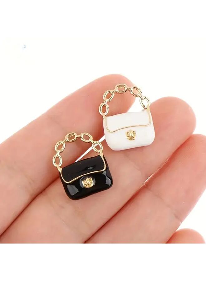 4pcs Mixed Color Mini Handbag Model House Decor Mini Bag Tray Chain Wallet Jewelry DIY Craft Ornament Fashion Accessory Birthday Party Gift For Best Friends - Image 1