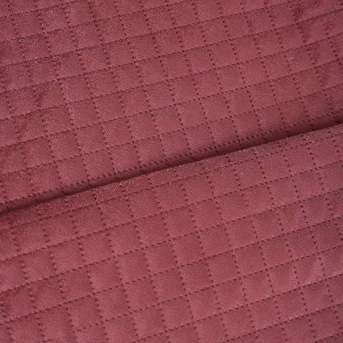 STITCHNEST 4 Seater Quilted Velvet Sofa Cover with Pom Pom | Elegant Peach Sofa Protector for Living Room | Soft, Washable | Perfect for Enhancing Living Room Interiors - Image 4