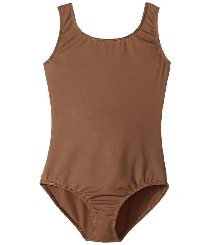 Bloch Dance Girls Dynamic Microlux Tank Leotard, Almond, 8-10