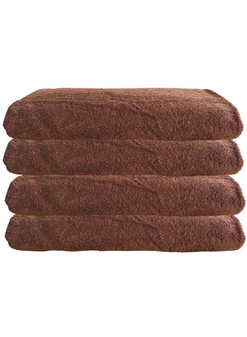 Pearl Coast 4 Pieces Oversized Pool Towel Set Pack of 4 90x200cm Extra Large Premium Cotton 600 GSM Ultra Soft and Highly Absorbent Hotel And Spa Quality Towels - Image 1