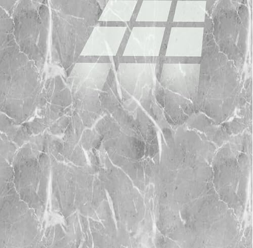 SHOWCOLOUR 10Sheet Peel and Stick Backsplash Marble Look 12X12 Self Adhesive Wall Tile Back Splashes for Kitchen Bathroom 1 Grey - Image 1