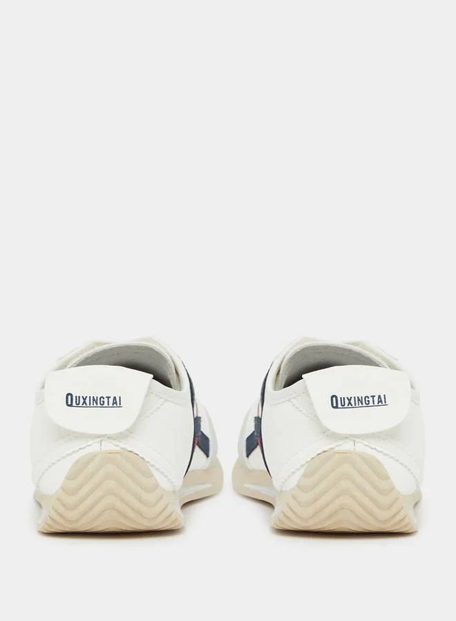 Styli Active Striped Panel Lace Up Sneakers