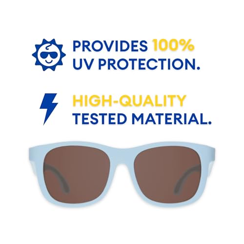 Babiators Originals Navigator | Baby Blue | Amber Lenses | Ages 6+ - Image 3