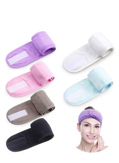 Glowudz Glowudz™ 2 pcs spa headband facial makeup head wrap assorted colors  - Image 1