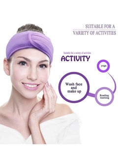 Glowudz Glowudz™ 2 pcs spa headband facial makeup head wrap assorted colors  - Image 4