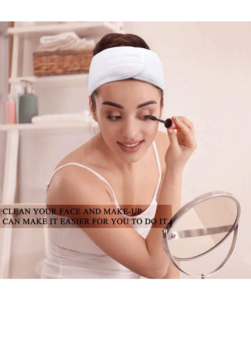 Glowudz Glowudz™ 2 pcs spa headband facial makeup head wrap assorted colors  - Image 5