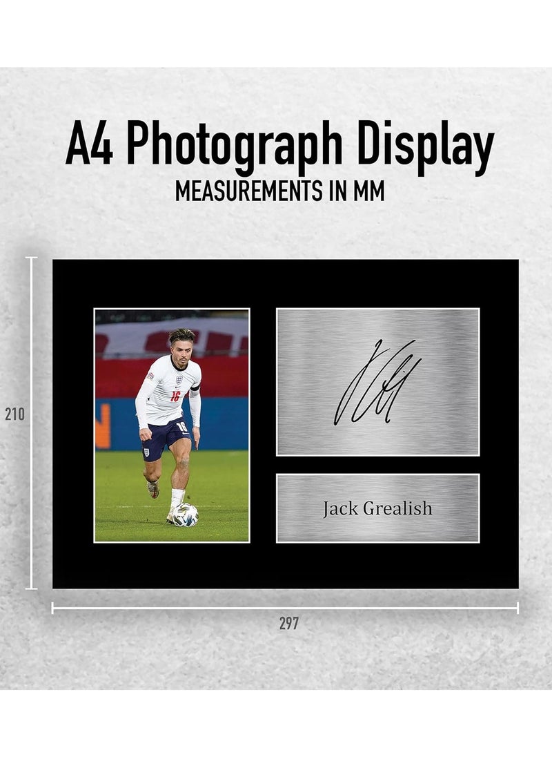 HWC HWC Trading A4 Jack Grealish England Gifts Printed Signed Autograph Picture for Football Fans and Supporters  - Image 2