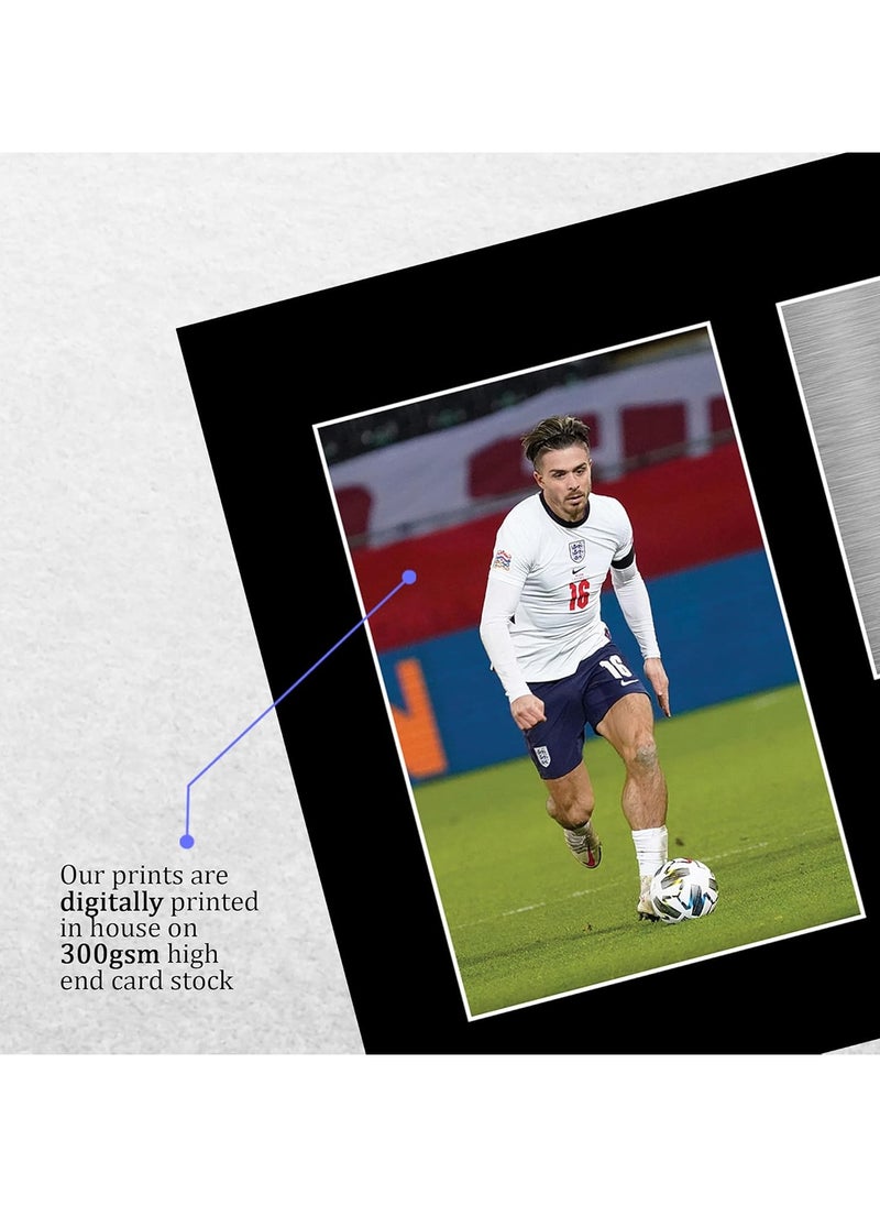 HWC HWC Trading A4 Jack Grealish England Gifts Printed Signed Autograph Picture for Football Fans and Supporters  - Image 4