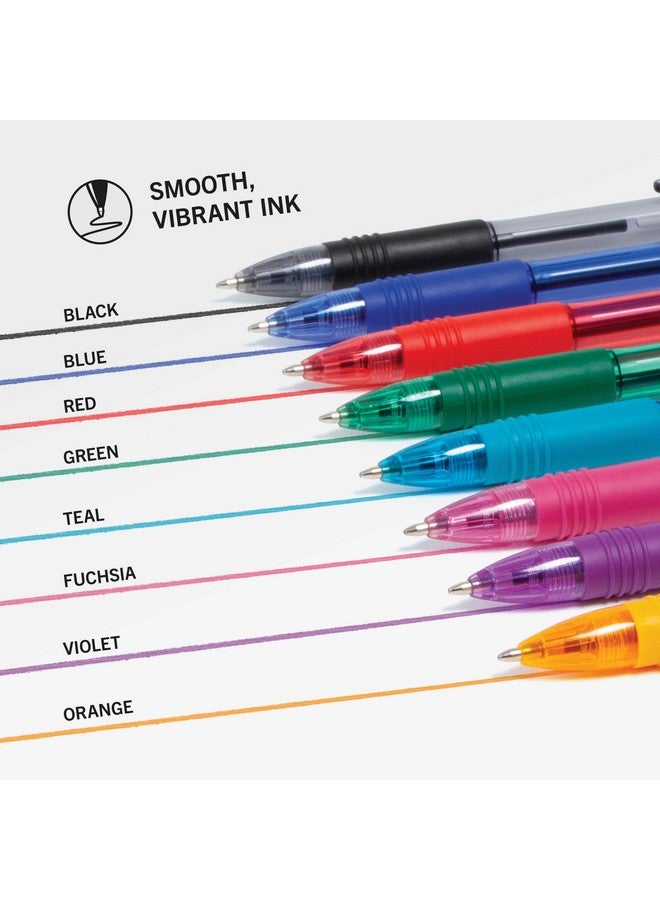 Zebra Pen Z-Grip Retractable Ballpoint Pen, Medium Point, 1.0mm, Assorted Fashion Colors, 24-pack - Image 4