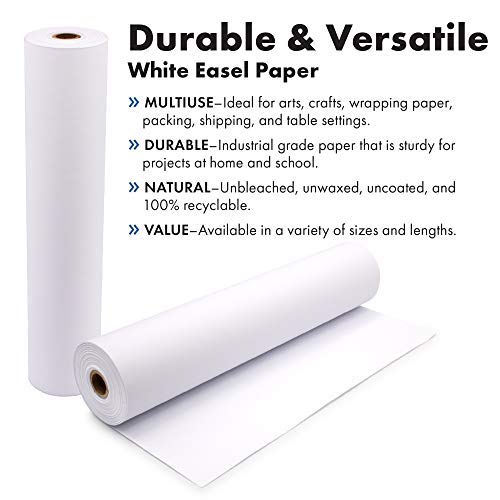 The Paper Factory LLC Durable Art Easel Paper Roll for Crafts, Drawing & Painting | Ideal for Kids Projects | 17.75 inches x 200 feet | by Paper Pros - Image 4