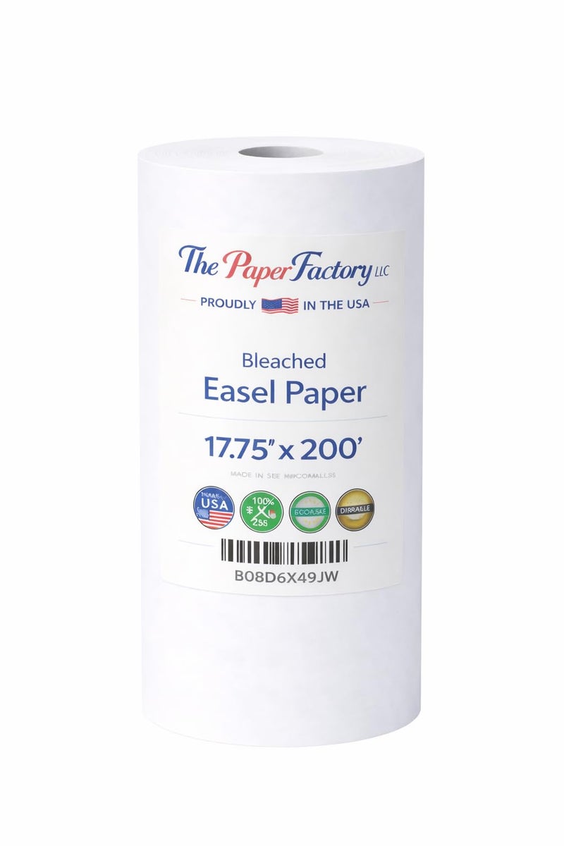 The Paper Factory LLC Durable Art Easel Paper Roll for Crafts, Drawing & Painting | Ideal for Kids Projects | 17.75 inches x 200 feet | by Paper Pros - Image 2