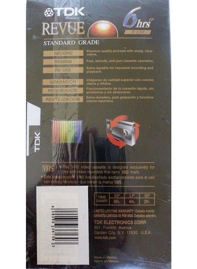 TDK 4 Pack T-120 VHS Video Tape - Image 3