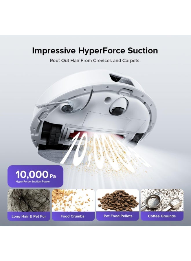 roborock Q10 VF Robot Vacuum and Mop, 10,000Pa HyperForce Suction, Dual Anti-Tangle System, Auto-Lifting Mop, Obstacle Avoidance & App Control for Pet Hair and Carpets - Image 2