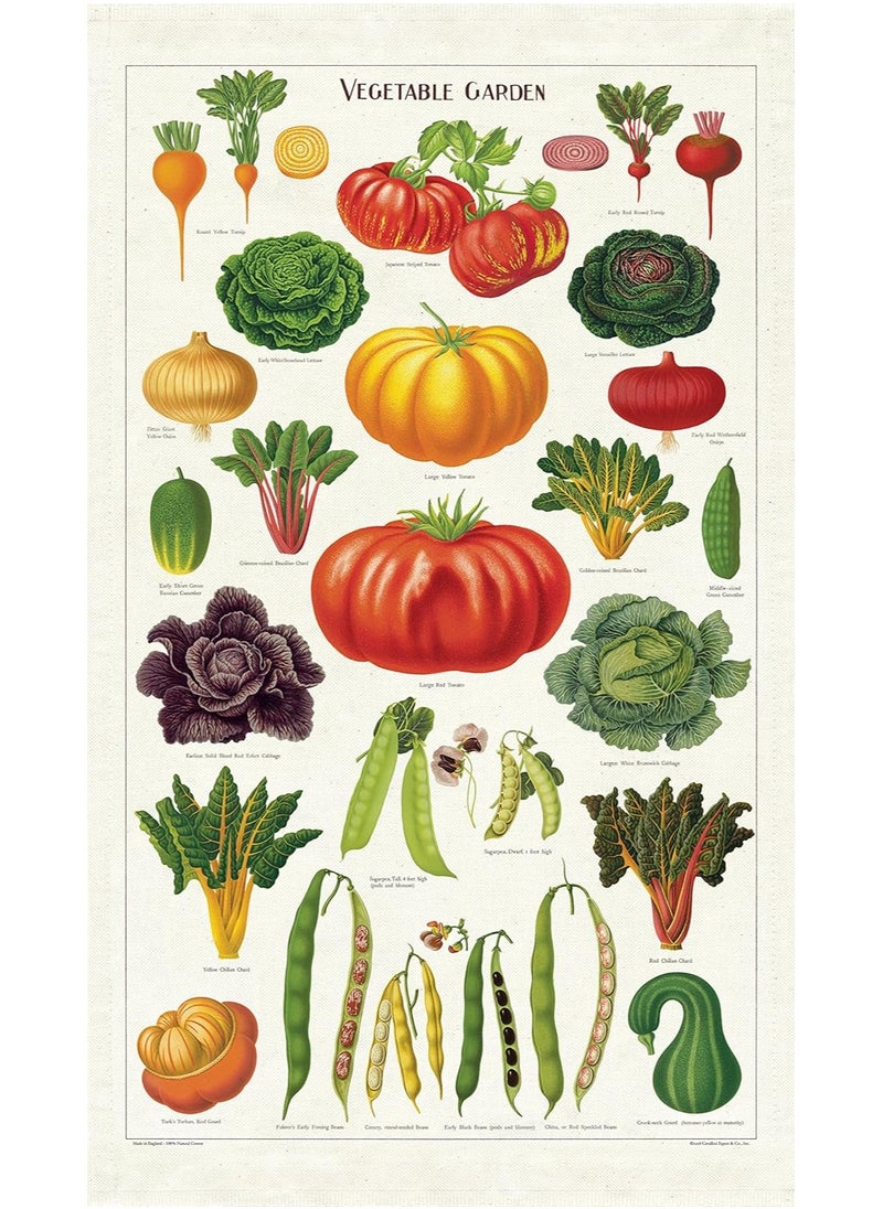Cavallini & Co. Cavallini & Co. Vegetable Garden Tea Towel  - Image 1