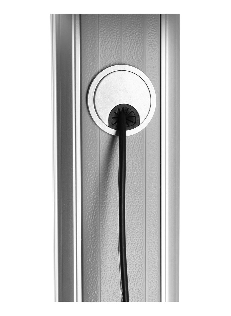 نيوستار TTL04-610TW حامل تلفاز متحرك قابل لتعديل الارتفاع يدويًا، مناسب للشاشات الكبيرة 60"-100" LED/LCD، هيكل فولاذي قوي، حمولة قصوى 150 كجم مع رف وسائط - Image 3