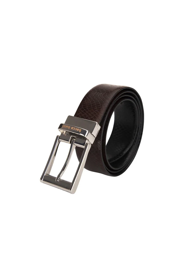 Bacca Bucci  Men Black & Brown Reversible Leather Belt for Men | Best Price UAE
