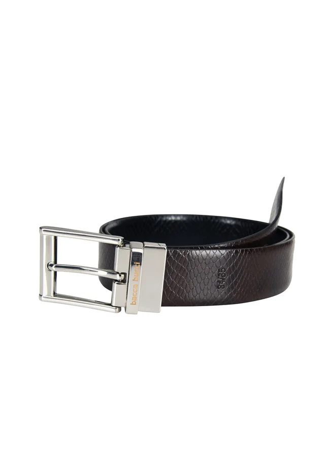 Bacca Bucci  Men Black & Brown Reversible Leather Belt for Men | Best Price UAE