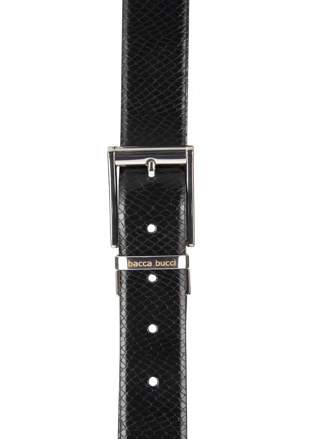 Bacca Bucci  Men Black & Brown Reversible Leather Belt for Men | Best Price UAE