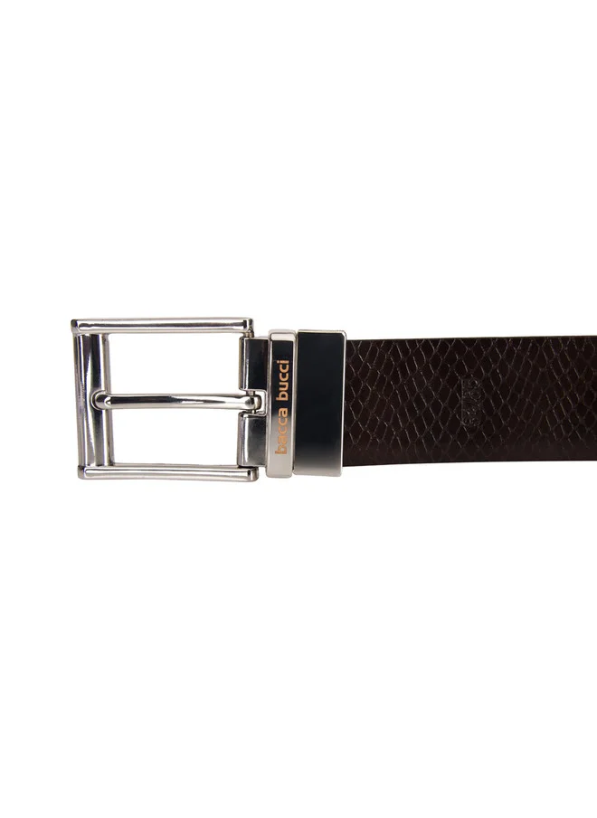 Bacca Bucci  Men Black & Brown Reversible Leather Belt for Men | Best Price UAE