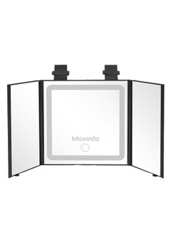 Moxedo Moxedo Car Visor Mirror Rechargeable and Foldable Vanity Makeup Mirror with 3 Lightning, Brightness Modes and Dimmable Touch Screen Universal for Car Truck SUV Rearview  - Image 1
