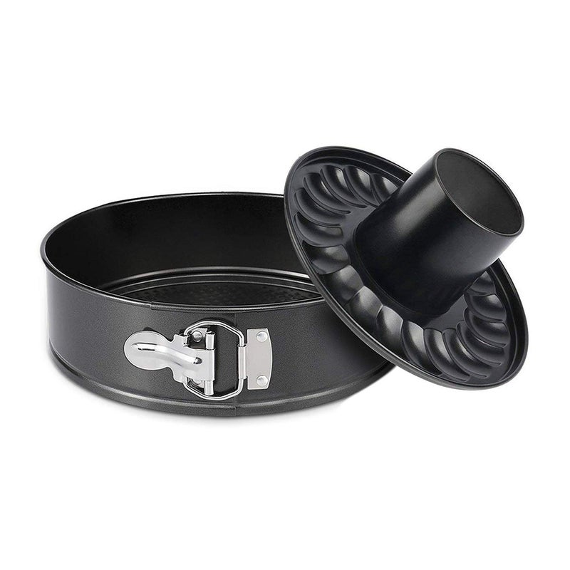 9 Inch Springform Pan Nonstick Cake Pan Heavy Duty Cheesecake Pan IceCream Cake Pan 2 in 1 with Removable Bottom and QuickRelease Latch with Oven Baking Cake Gray